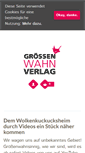 Mobile Screenshot of groessenwahn-verlag.de